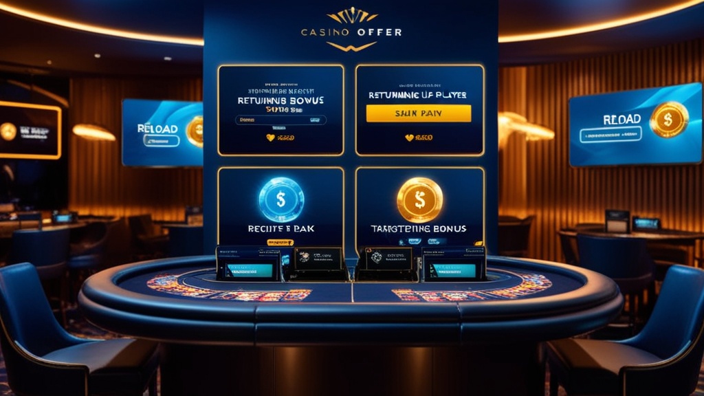 Lounge in casino met aanbiedingen voor terugkerende spelers